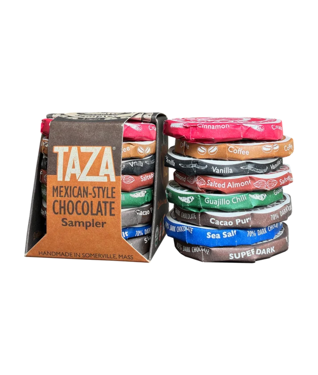 Taza_Mexican-Style_Chocolate_Sampler_1020x1200 Chocolate Mexicano Sampler - 8 discs (dark) BIO
