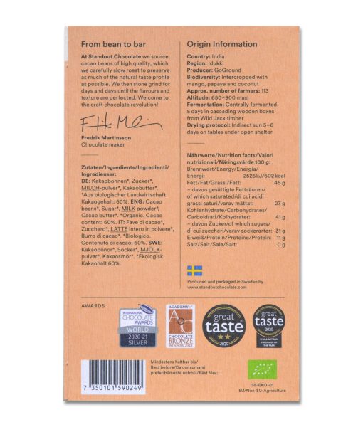 India Idukki (60% dark milk) BIO - Image 3