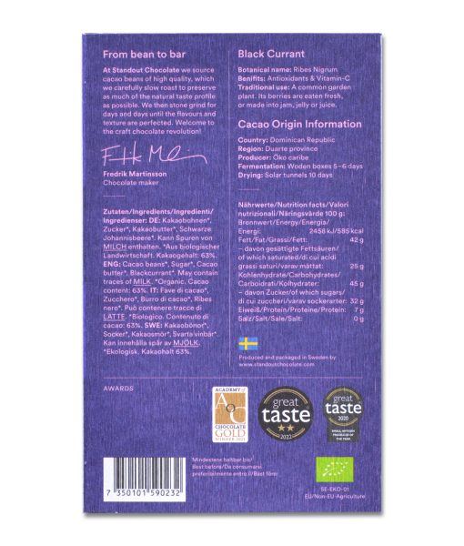 Blackcurrant (63% dark) BIO - Image 3