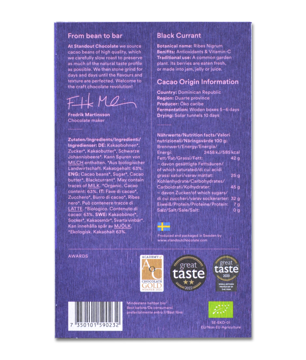 Blackcurrant (63% dark) BIO - Image 3