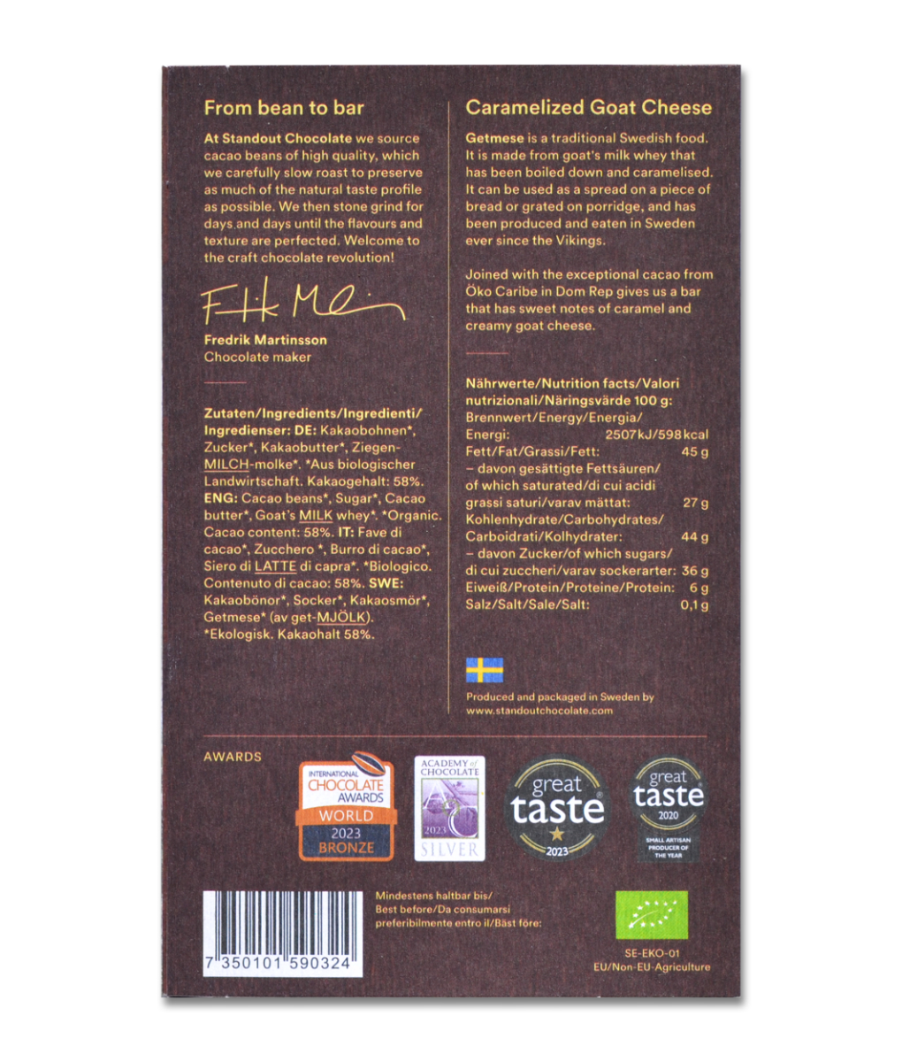 Caramelized Goat Cheese (58% dark) BIO - Image 4