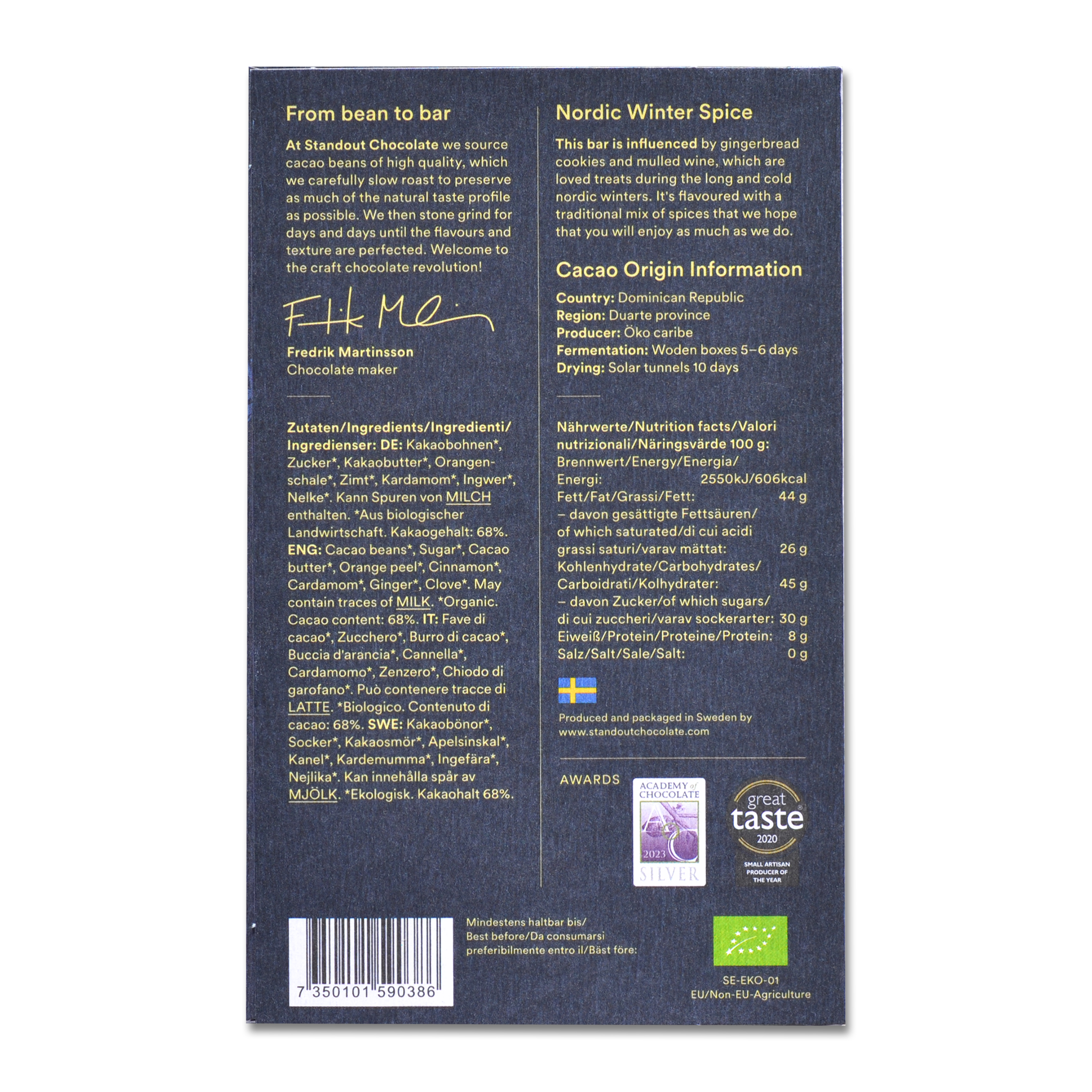 Nordic Winter Spice (68% dark) Seasonal Edition BIO - Image 4
