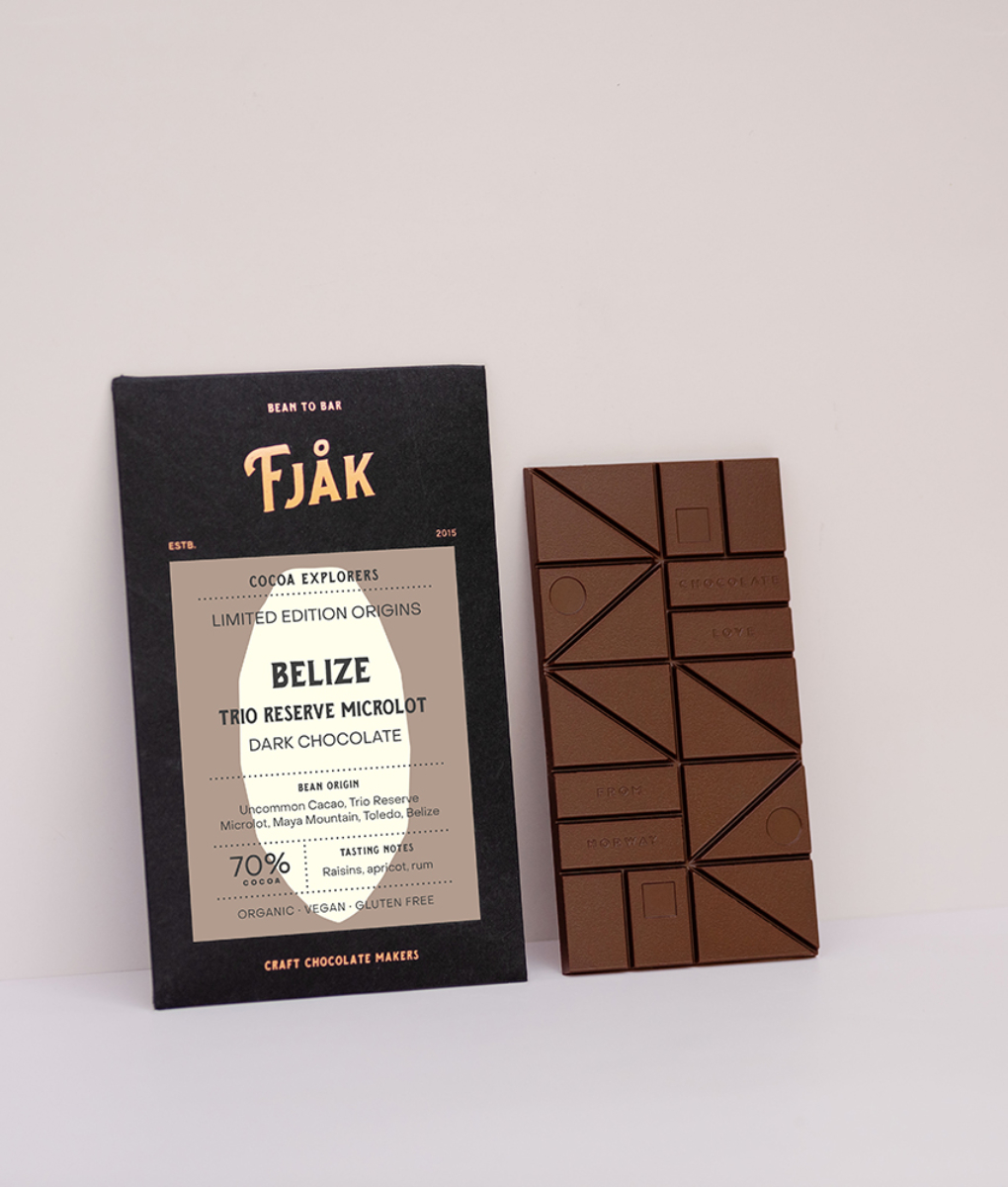 Fjak_explorer_BELIZE Belize · Trio Reserve MICROLOT (70% dark)