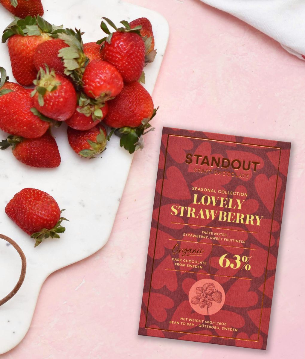 Standout_Lovely_Strawberry_Styled_1020x1200 Lovely Strawberry (63% dark) Seasonal Edition BIO