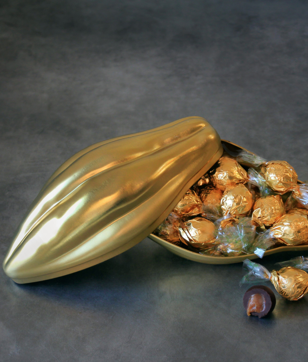 The Golden Pod, Salted Caramel Pearls (70% dark) - Image 2