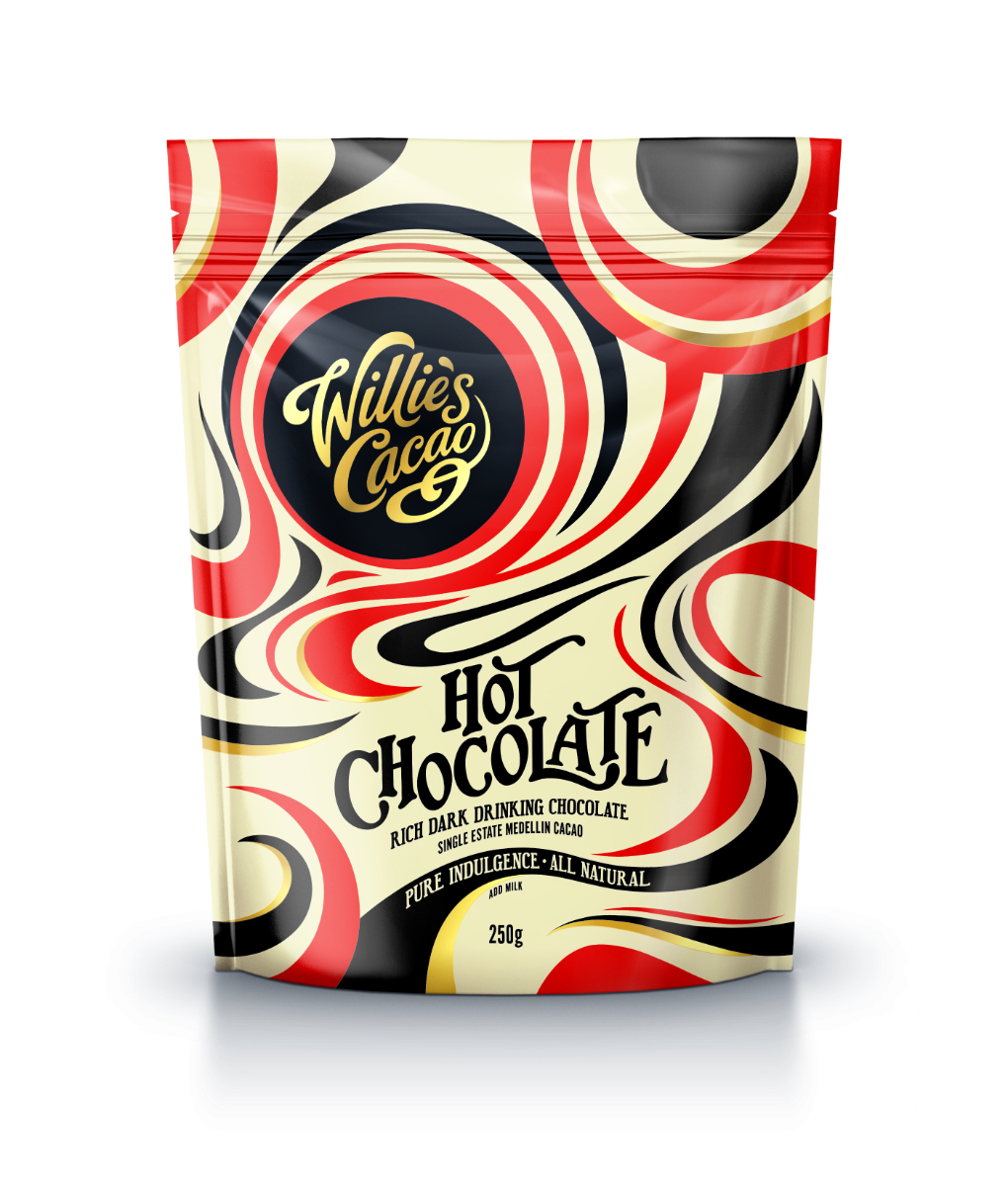 Willies_Hot Chocolate 250g_1020x1200 Hot Chocolate, Medellin, Colombia (52% dark)