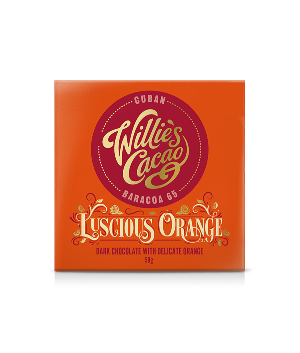 Willies_luscious orange 50g_1020x1200 Luscious Orange, Cuba (65% dark)