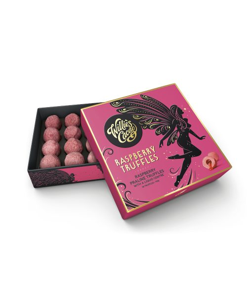 Raspberry Truffles (36% white) 16pcs