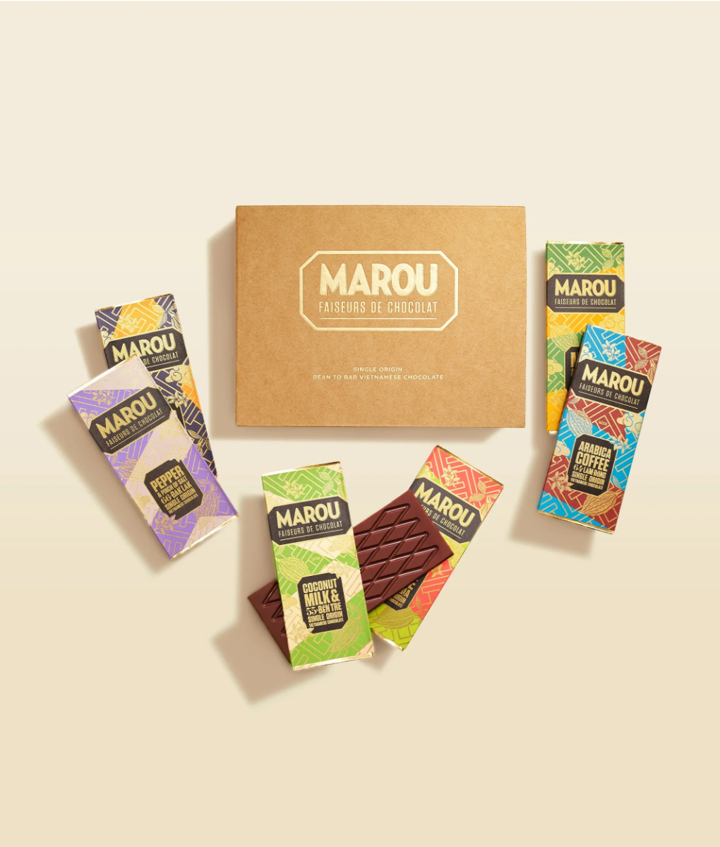 Marou_6 Flavors of Vietnam Chocolate Mini Bars Gift Box_1020x1200 Flavors of Vietnam Chocolate Mini Bars Gift Box