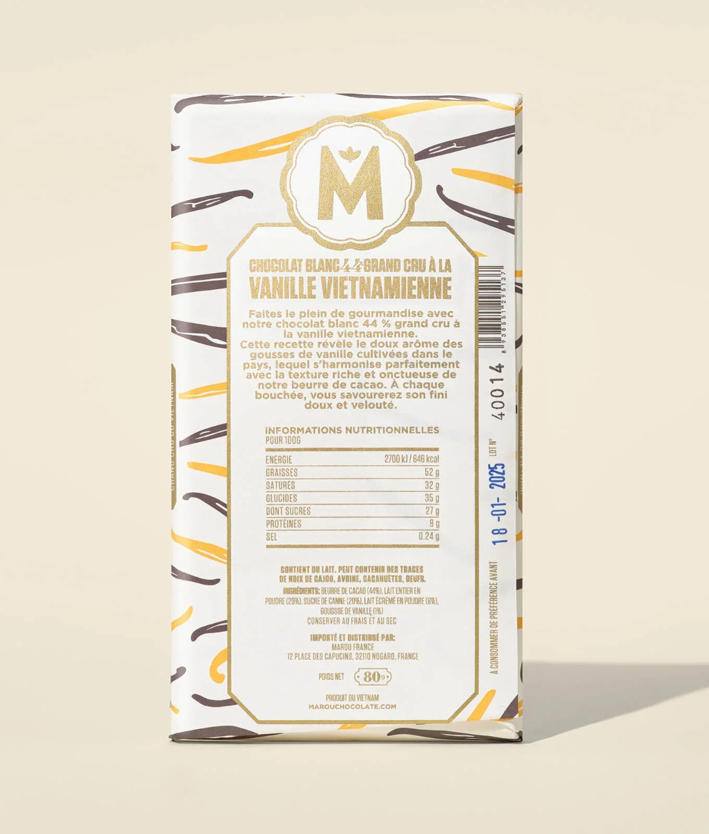 White Chocolate with Vietnamese Vanilla (44% white) BBD 22-01-2027 - Image 3