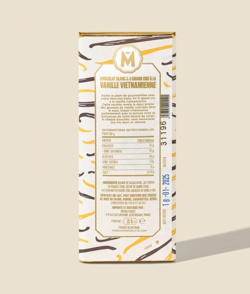 White Chocolate with Vietnamese Vanilla -mini bar- (44% white) - Image 2