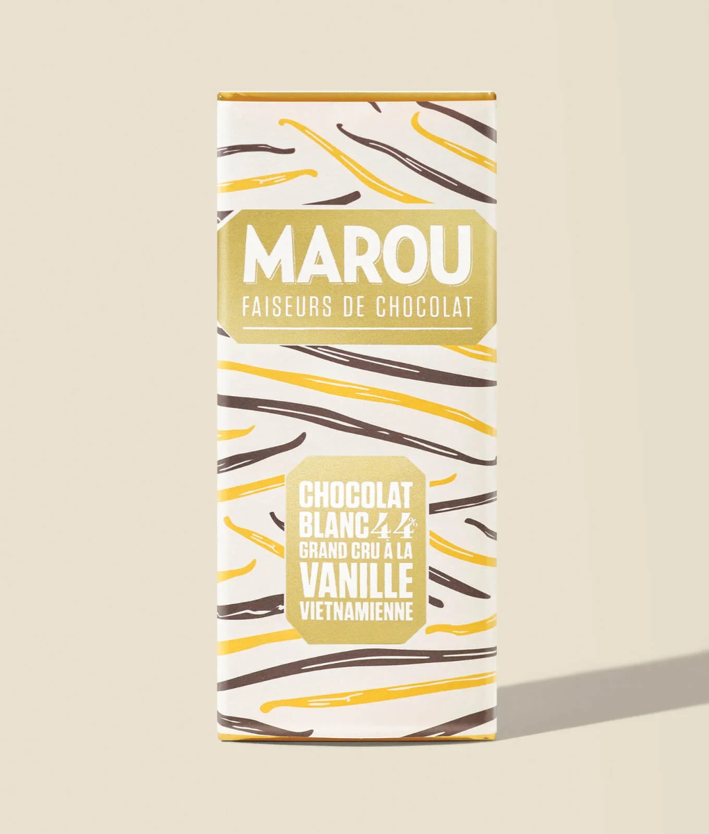 Marou_vanille-chocolat-blanc-44-24g-front_1020x1200 White Chocolate with Vietnamese Vanilla -mini bar- (44% white) BBD 20-01-2027